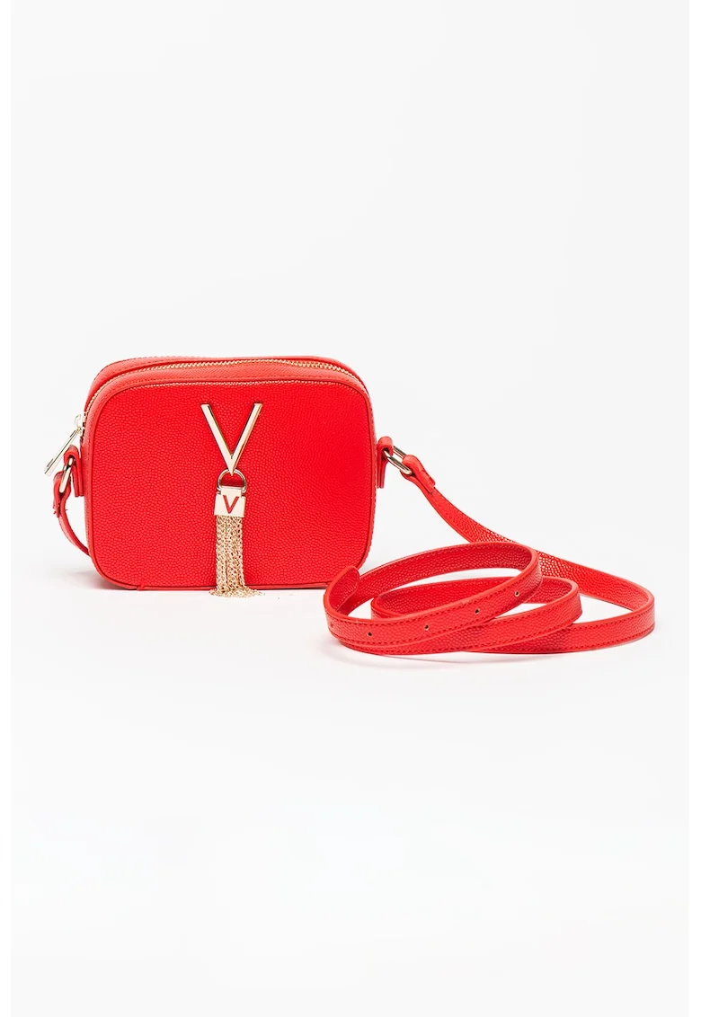 Geanta crossbody de piele ecologica Divina, Rosu