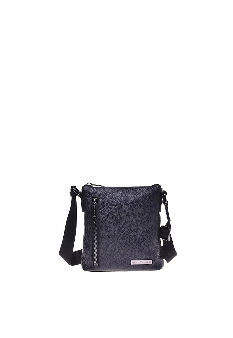 Geanta crossbody de piele, Negru