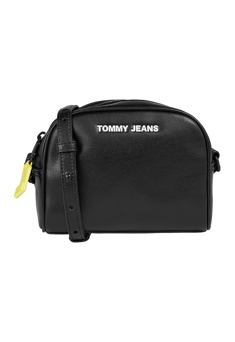 Geanta crossbody de piele ecologica, Negru
