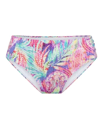 Slip hipster cu imprimeu floral, Multicolor