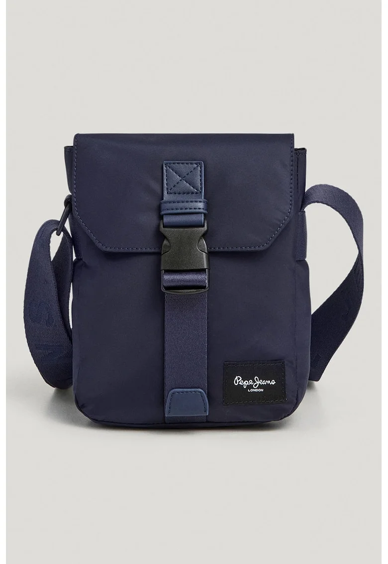 Geanta crossbody din piele ecologica cu bareta ajustabila, Bleumarin
