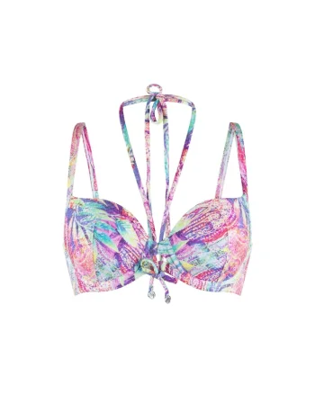 Sutien cu imprimeu si sustinere metalica, Multicolor