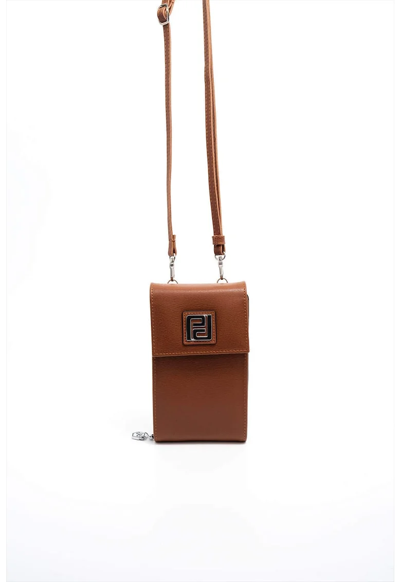 Geanta crossbody din piele ecologica, Maro scortisoara, 19X11X4