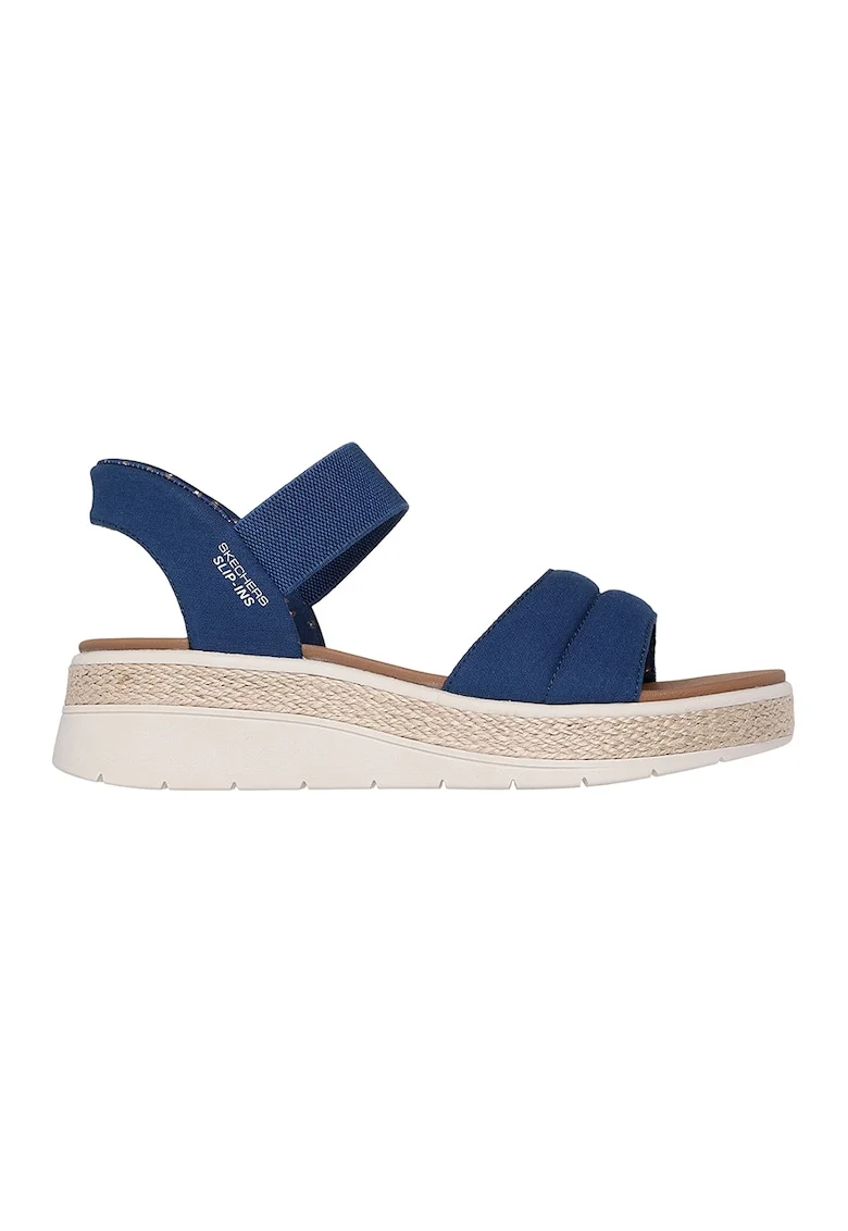 Sandale cu talpa wedge Slip-Ins™ Bobs Sun Ray, Bleumarin