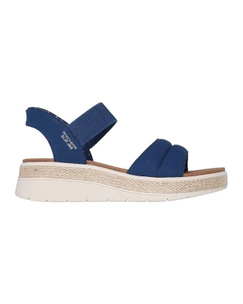Sandale cu talpa wedge Slip-Ins™ Bobs Sun Ray, Bleumarin