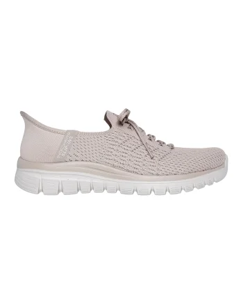 Pantofi sport slip-on Graceful, Maro taupe deschis