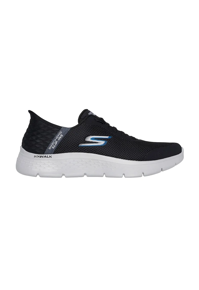 Pantofi sport slip-ins tricotati GO WALK® Flex, Negru/Albastru prafuit