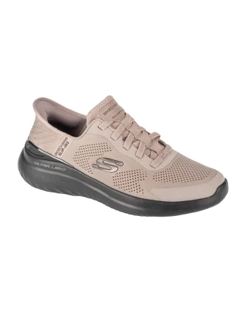Pantofi sport slip-ins din plasa cu detalii logo Bounder 2.0, Bej