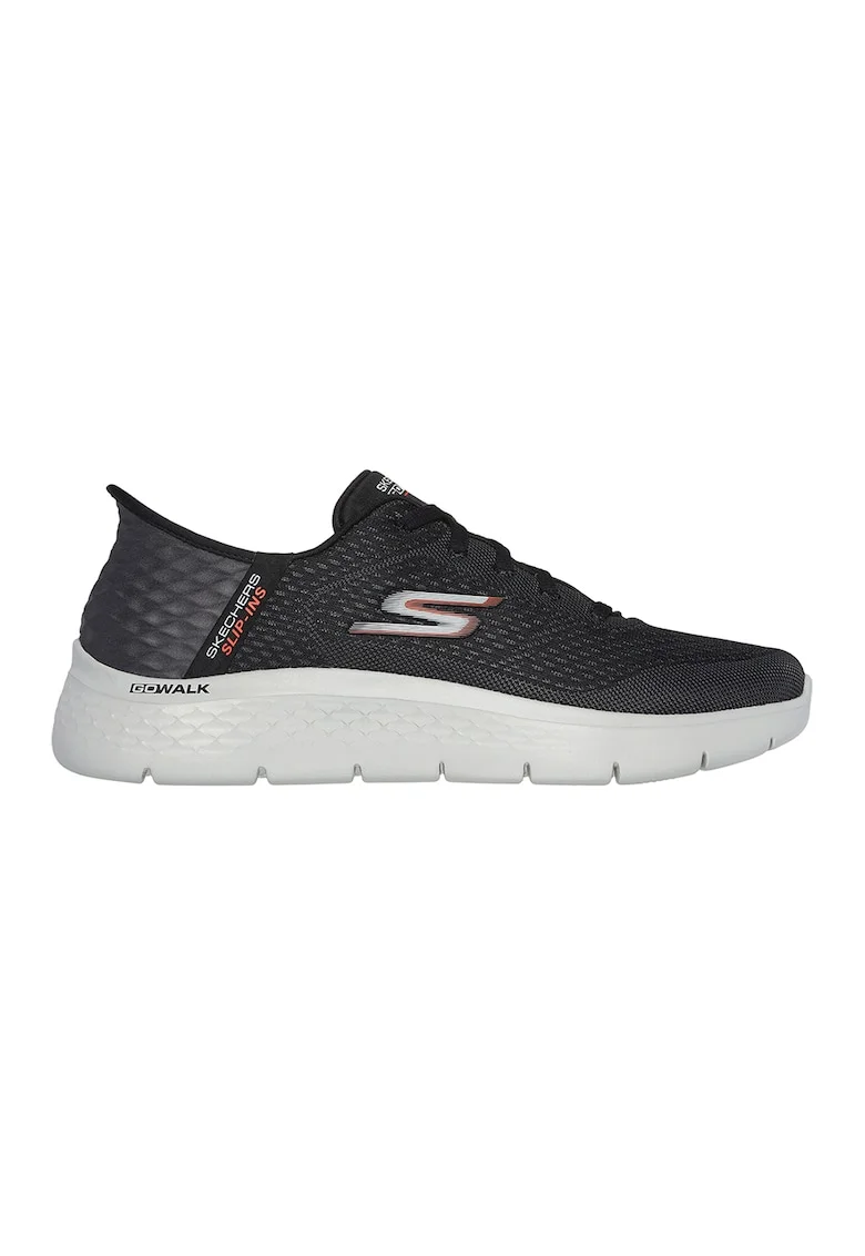 Pantofi sport cu sireturi slip-in GO WALK® Flex - New World, Negru
