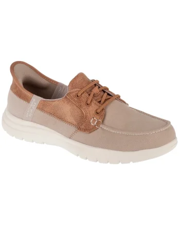 Pantofi dama,  Slip-Ins: On-The-Go Flex - Palmilla 136536, Bej