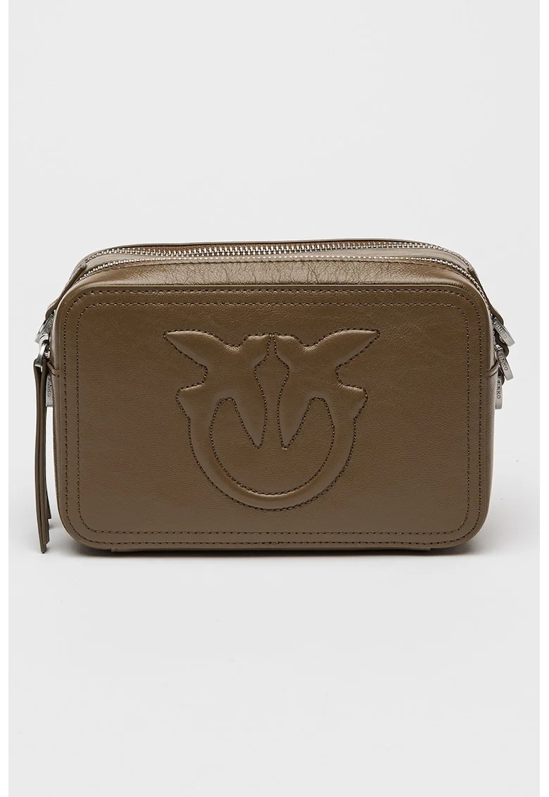 Geanta crossbody de piele Carrie, Kaki