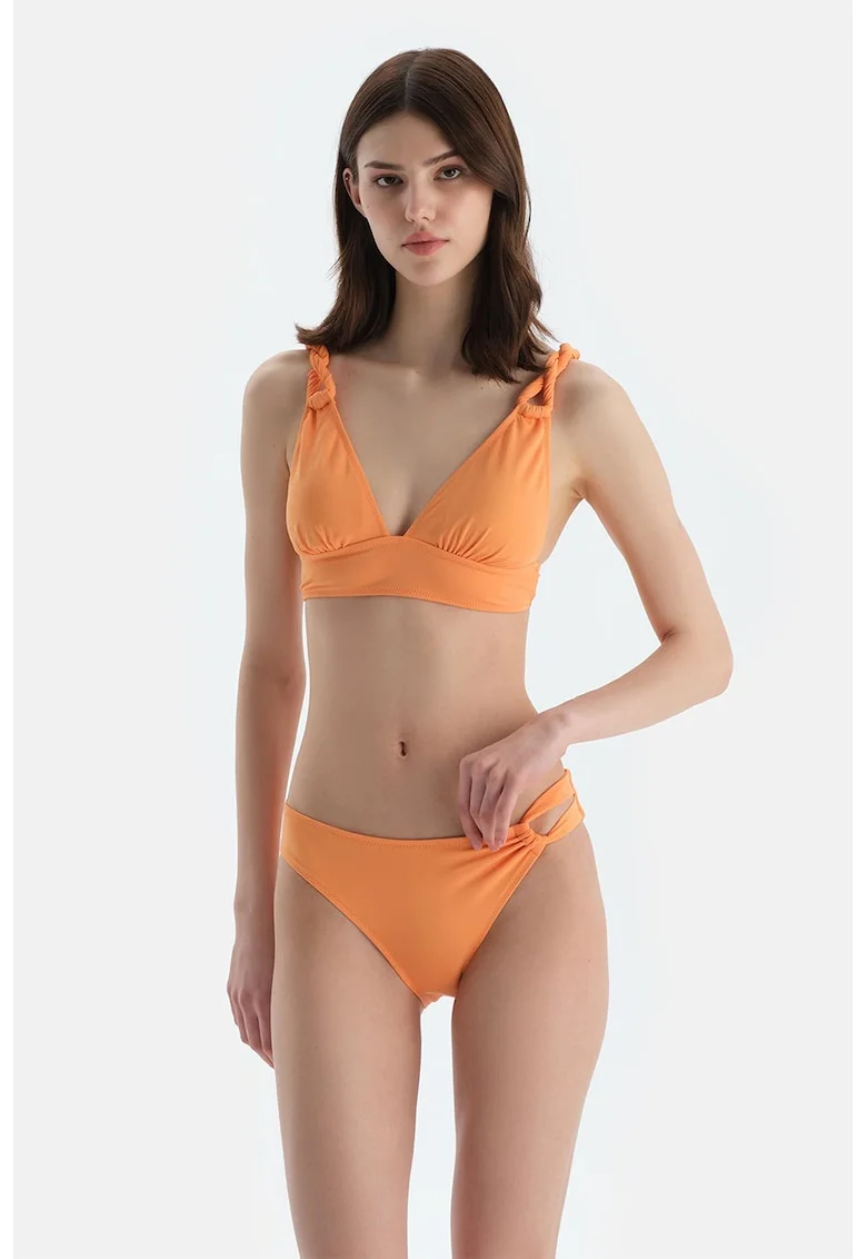 Slip brazilian cu model uni, Portocaliu deschis