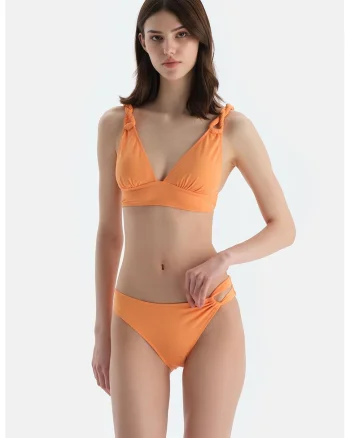 Slip brazilian cu model uni, Portocaliu deschis