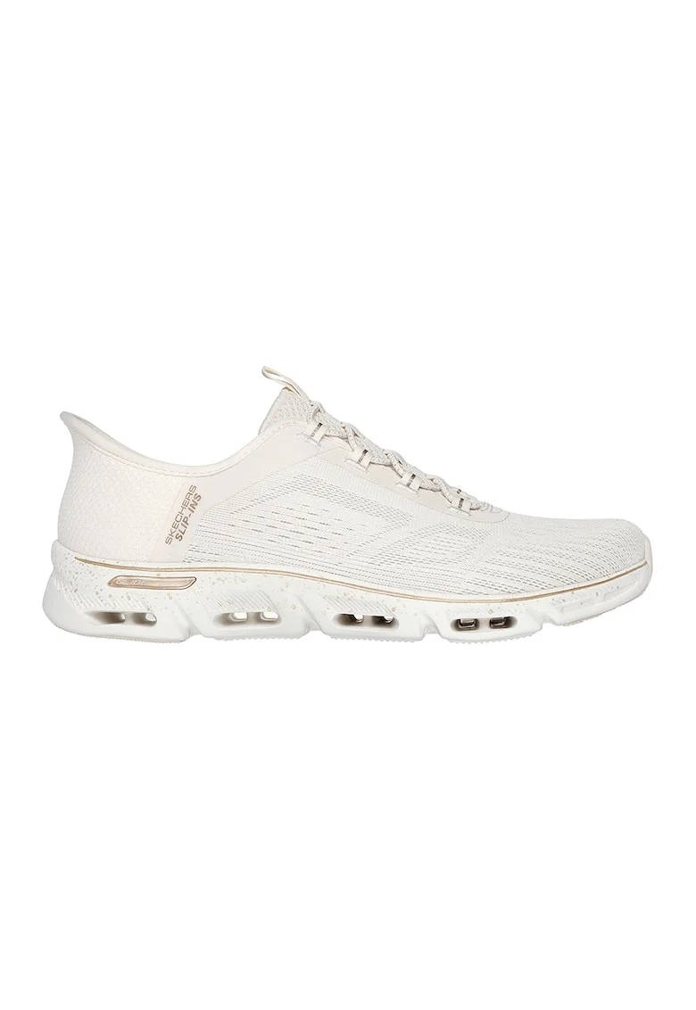 Pantofi sport slip-on Glide-Step, Alb fildes