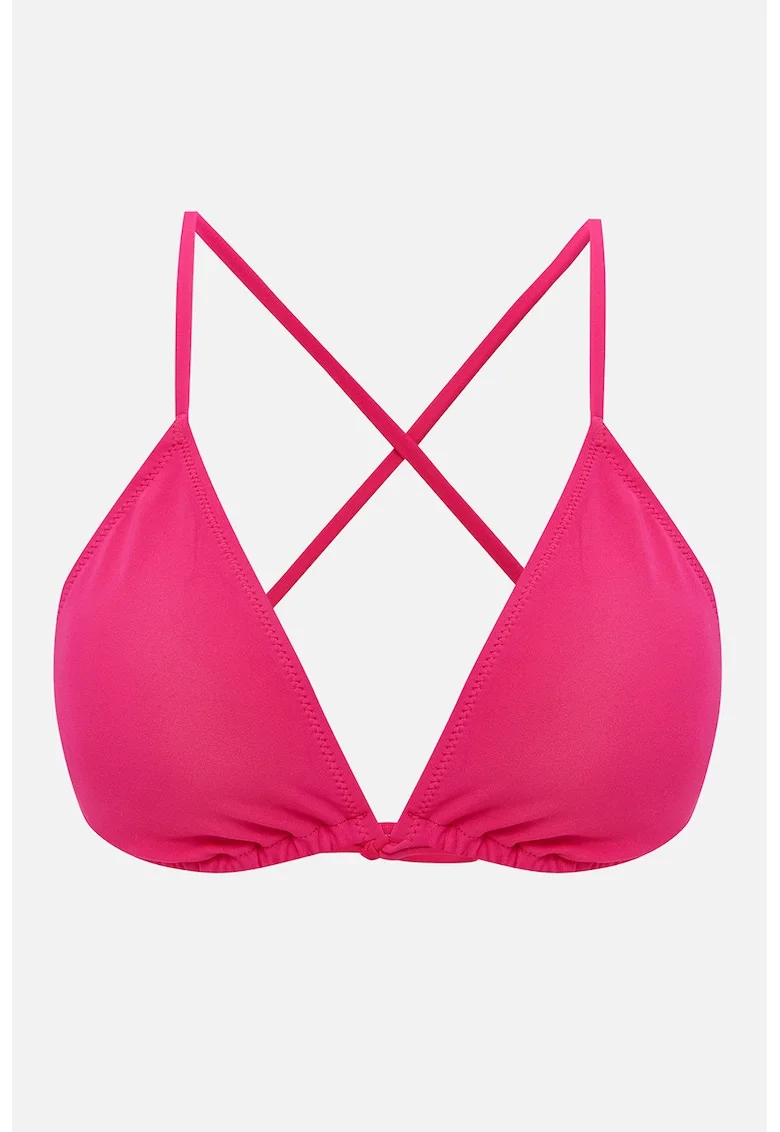 Sutien de baie cu burete detasabil, Fucsia