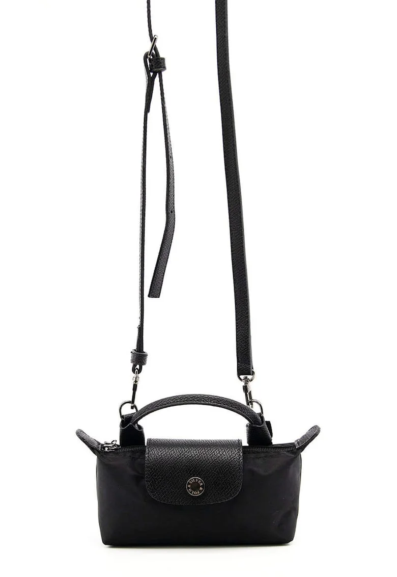 Geanta crossbody mica din piele ecologica, Negru
