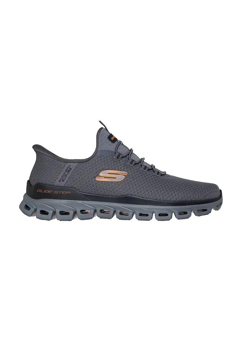 Pantofi sport slip-ins din material textil Glide-Step Noxus, Gri carbune