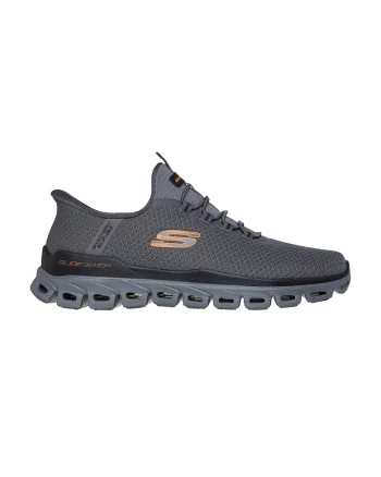 Pantofi sport slip-ins din material textil Glide-Step Noxus, Gri carbune