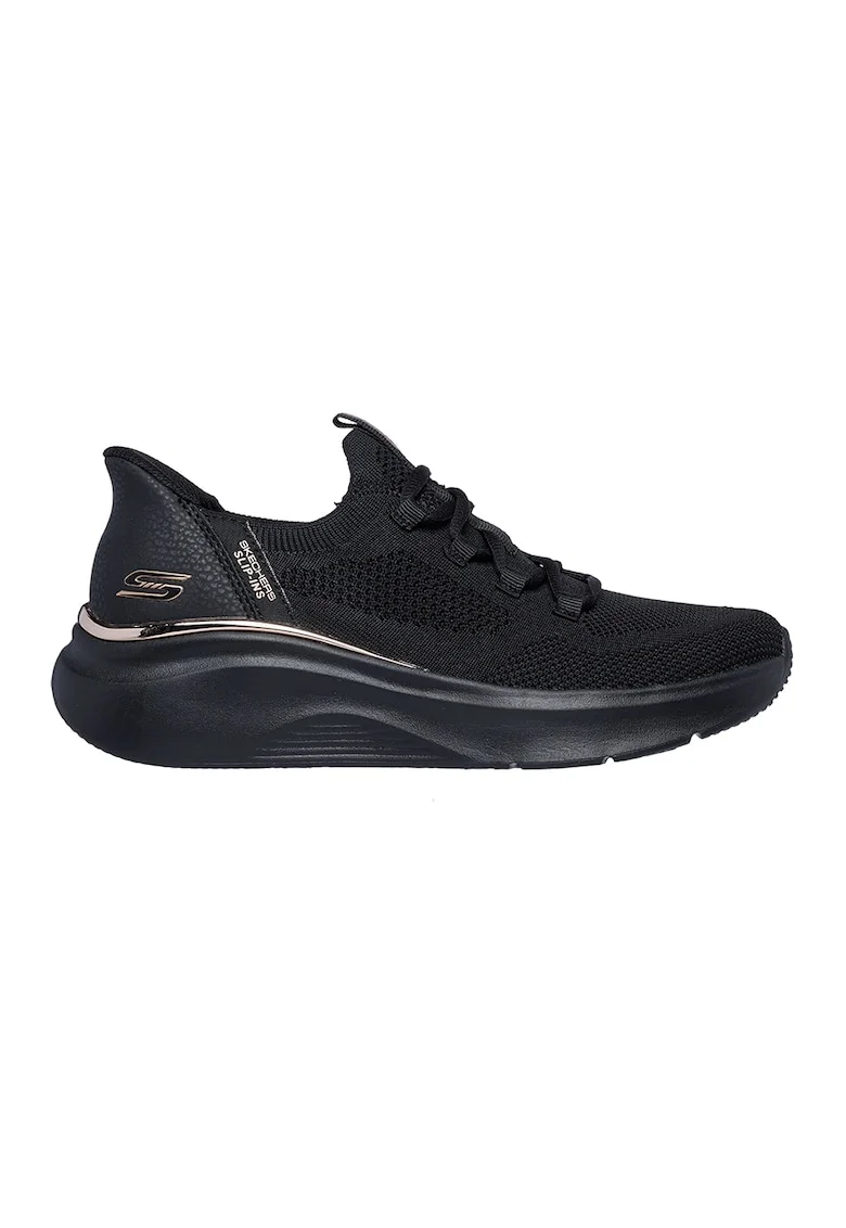Pantofi sport slip-ins Bobs B Love de plasa, Auriu/Negru