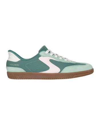 Pantofi sport Slip-ins® Hotshot cu detalii de piele intoarsa, Alb/Verde deschis