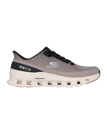 Pantofi sport slip-ins cu logo Arch Fit Glide-Step Pro, Negru/Maro taupe deschis