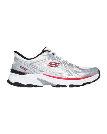 Pantofi sport slip-ins cu insertii din piele Stamina Sport-Kordae, Rosu/Alb/Argintiu