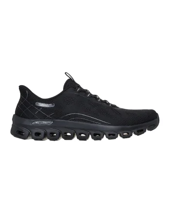 Pantofi sport slip-ins Glide-Step Elevate din material textil, Negru