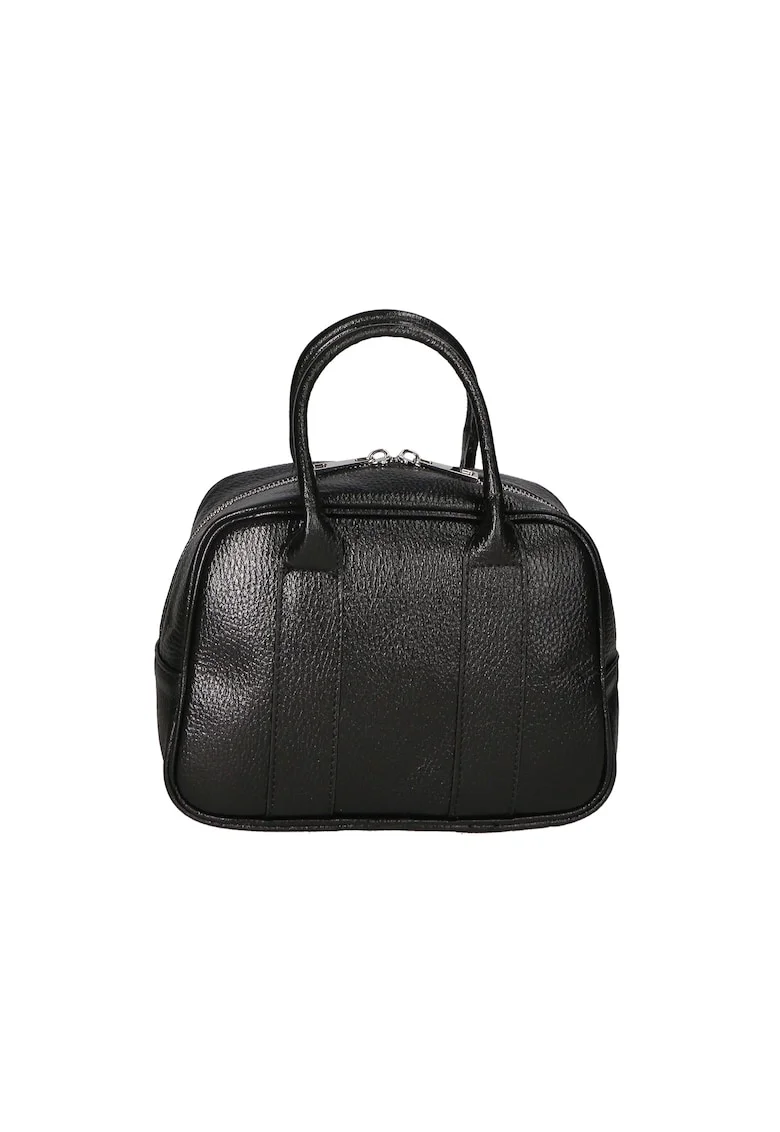 Geanta crossbody de piele, Negru