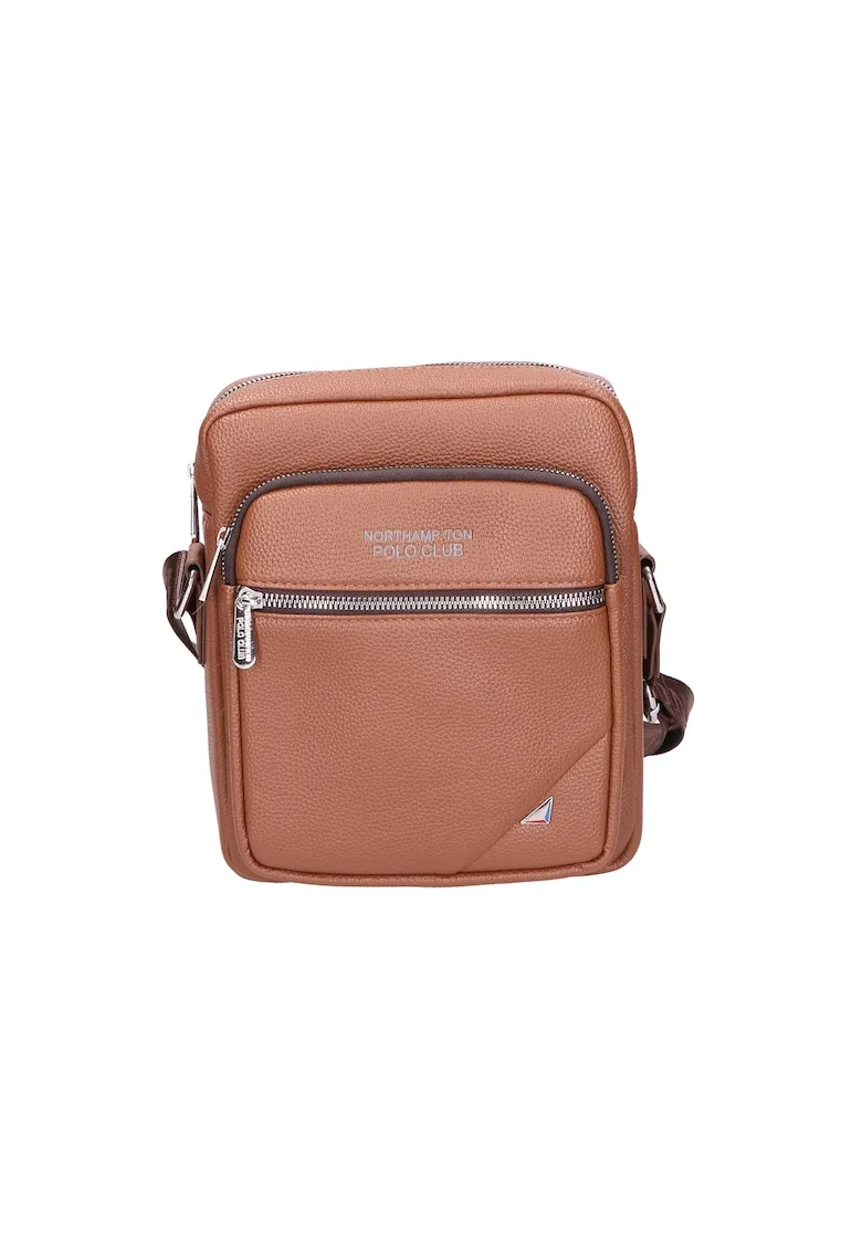 Geanta crossbody de piele ecologica, Kaki