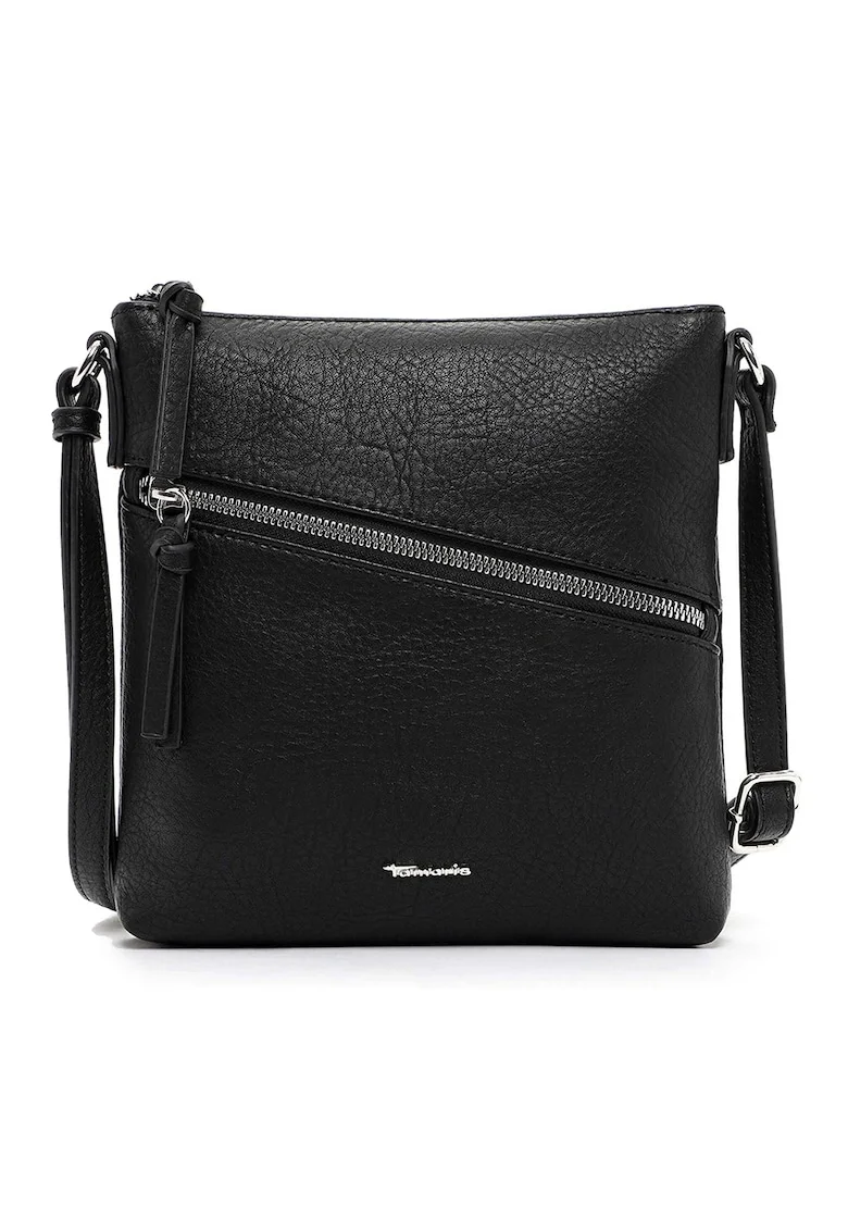 Geanta crossbody de piele ecologica Alessia, Negru