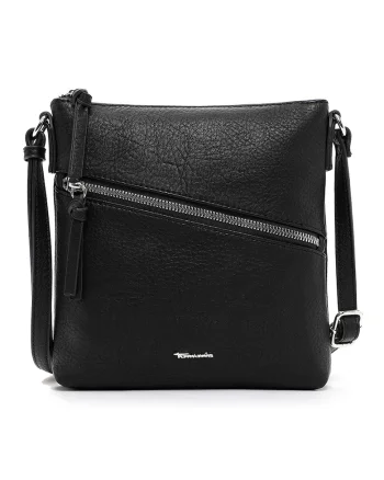 Geanta crossbody de piele ecologica Alessia, Negru