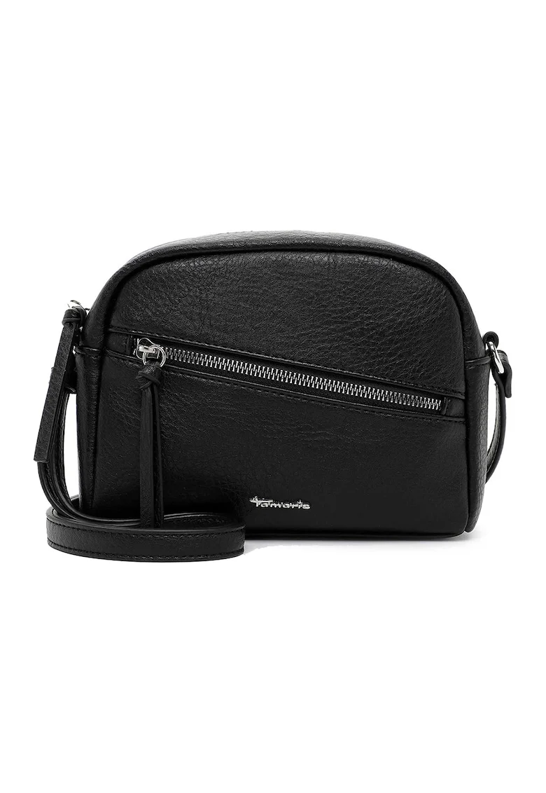 Geanta crossbody cu buzunare cu fermoar Alessia, Negru