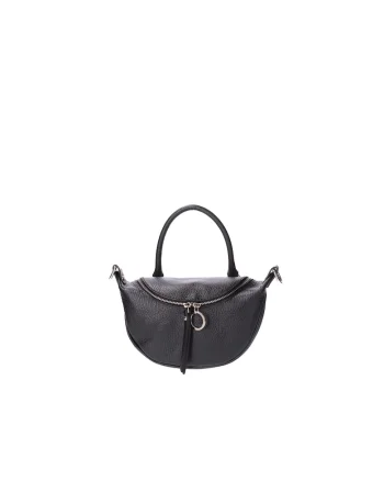 Geanta crossbody de piele, Negru