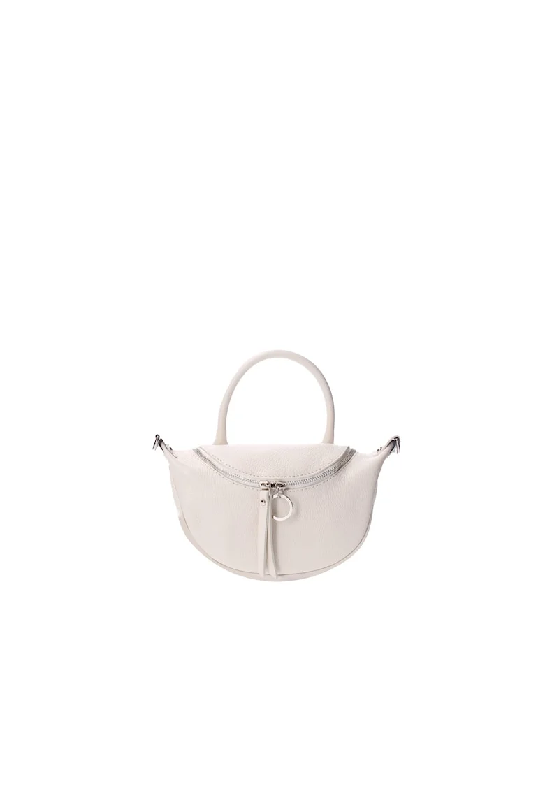 Geanta crossbody de piele, Bej