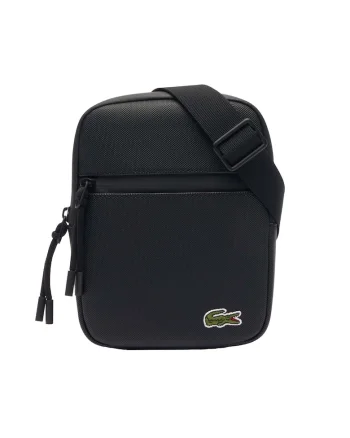 Geanta crossbody cu buzunare, Negru