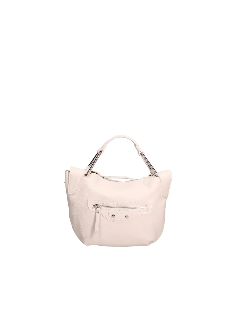 Geanta crossbody din piele cu bareta ajustabila, Bej