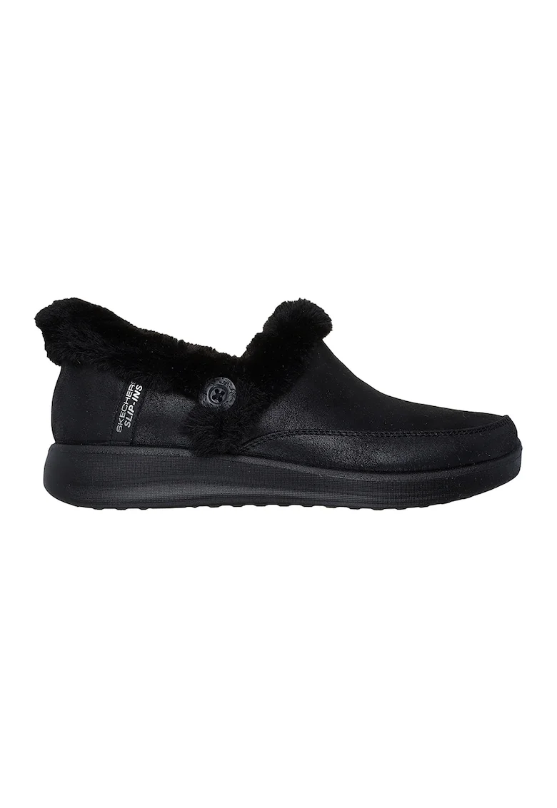 Ghete de casa slip-ins Cozy Escape, Negru