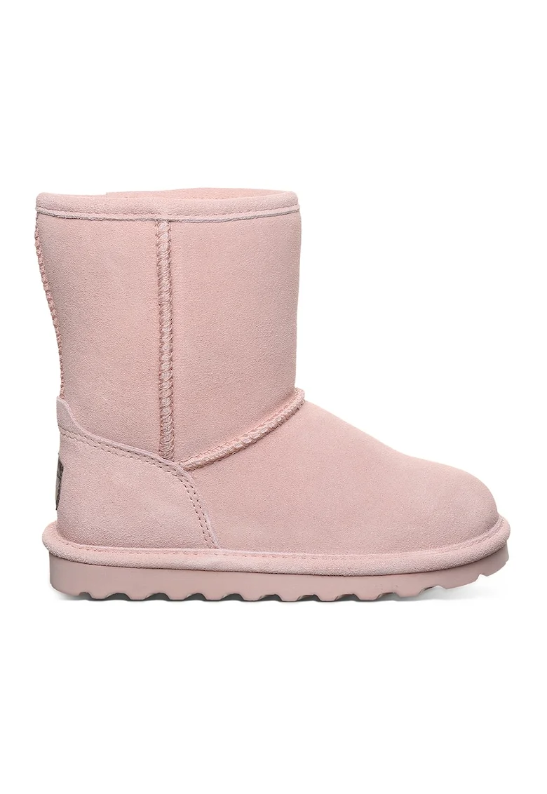 Ghete impermeabile slip-on de piele intoarsa Elle, Roz pastel/Roz