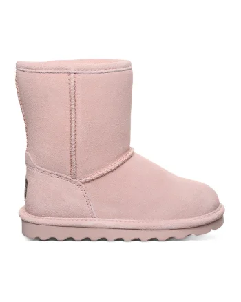 Ghete impermeabile slip-on de piele intoarsa Elle, Roz pastel/Roz