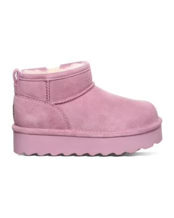 Ghete slip-on de piele intoarsa Retro, Lila