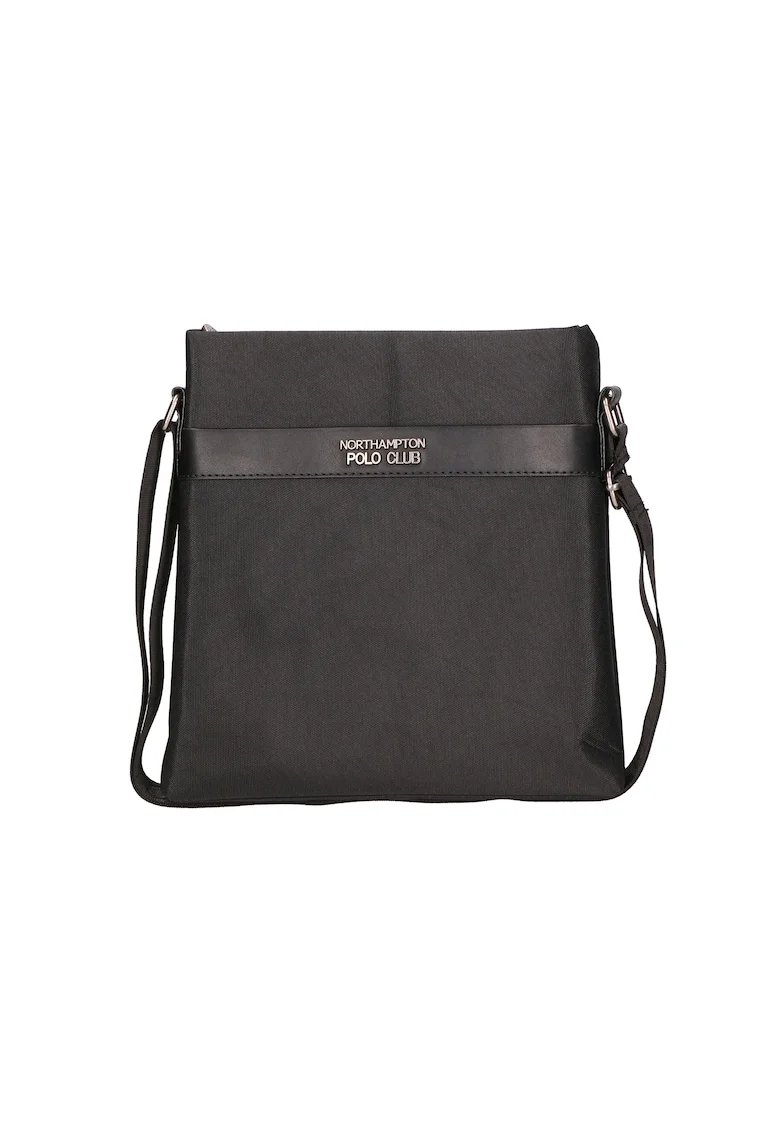 Geanta crossbody din material textil, Negru