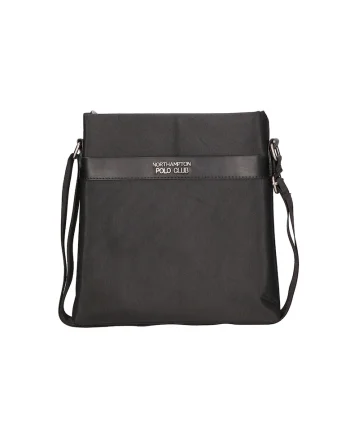 Geanta crossbody din material textil, Negru