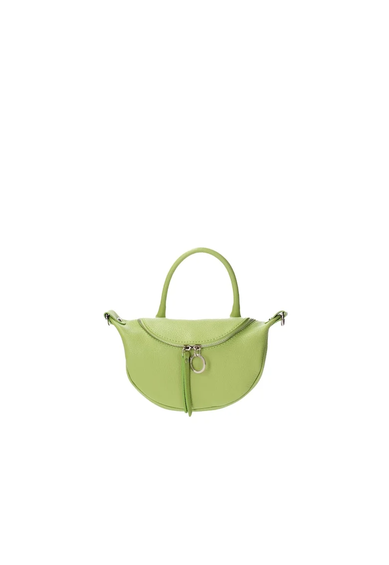 Geanta crossbody de piele, Verde
