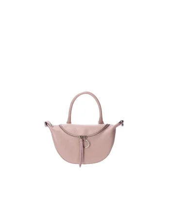 Geanta crossbody de piele, Roz
