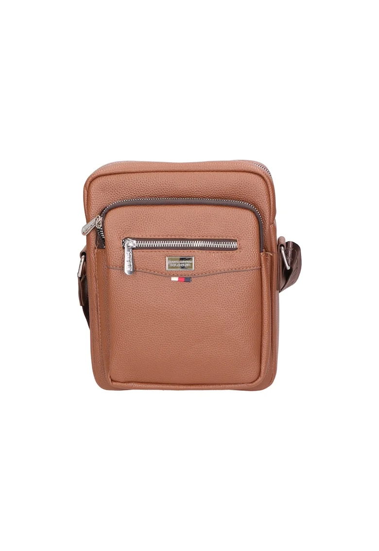 Geanta crossbody de piele ecologica, Kaki