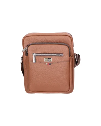 Geanta crossbody de piele ecologica, Kaki