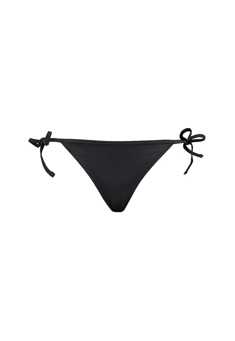 Slip cu prindere laterala cu snur, Negru
