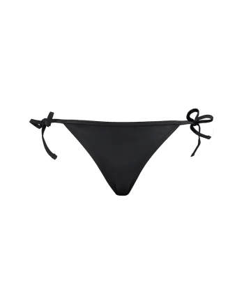 Slip cu prindere laterala cu snur, Negru