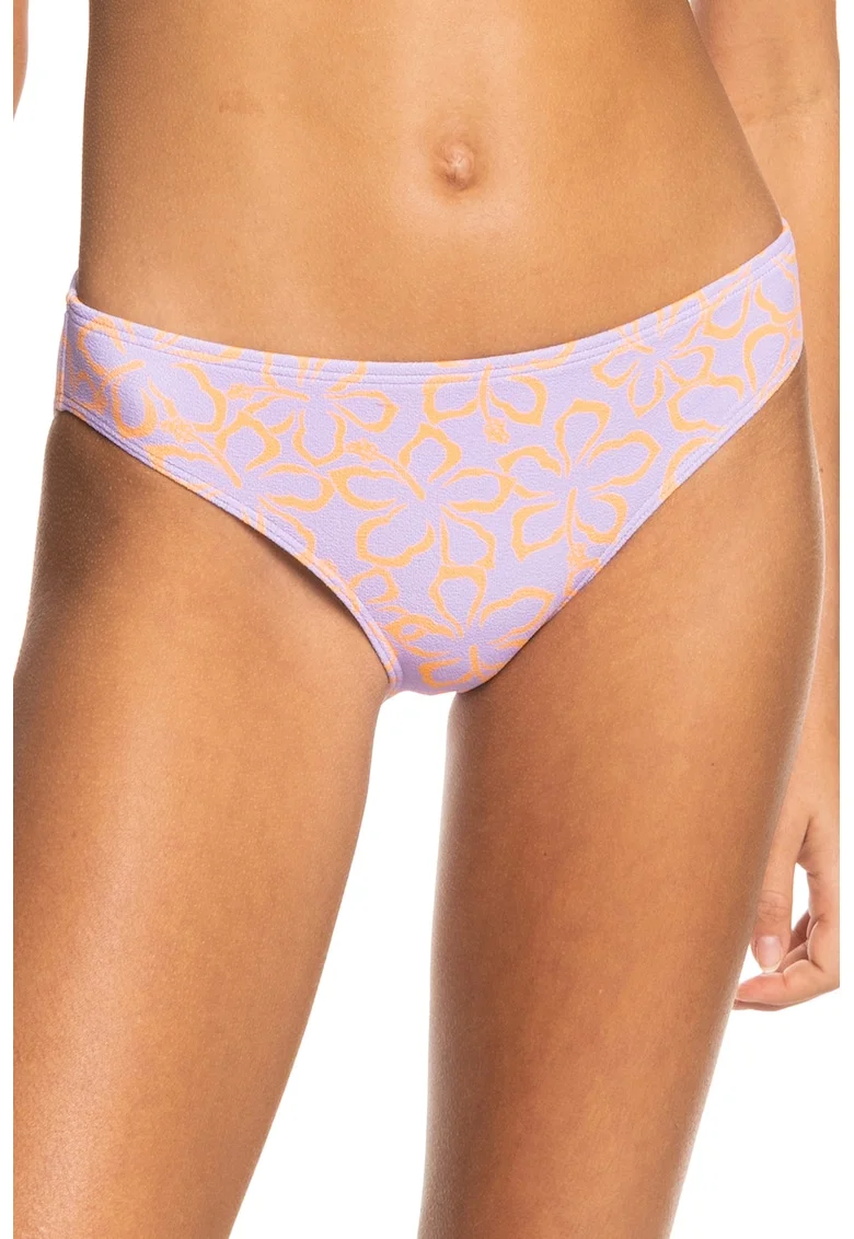 Slip cu imprimeu floral Hawaiian Heat, Portocaliu/Lila