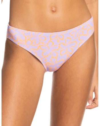 Slip cu imprimeu floral Hawaiian Heat, Portocaliu/Lila